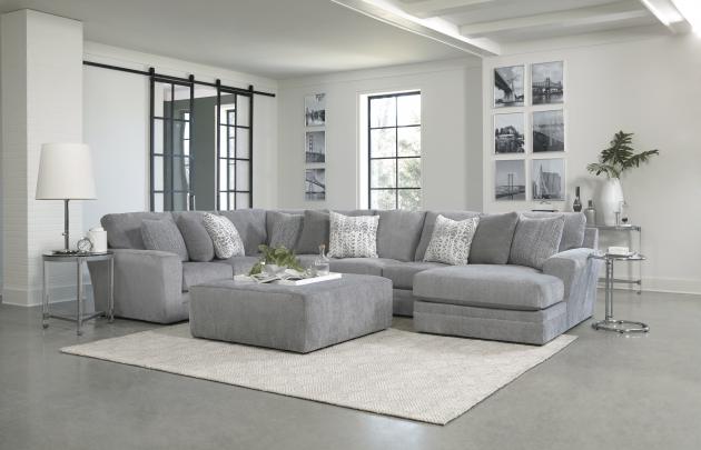 Divano Sezionale Glacier 3 Pezzi con Chaise RSF