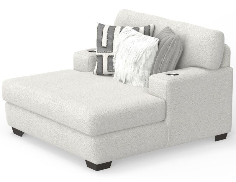 Chaise longue Vicking Oyster con portabicchieri