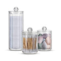 Organizer Bagno Trasparenti – Set da 3 Pezzi con Coperchio Multiuso in PP