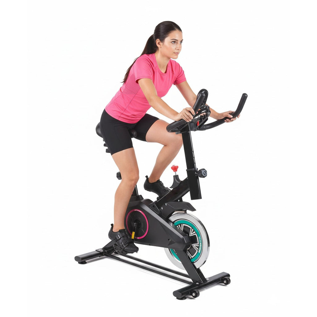 Indoor Bike Professionale – Telaio in Acciaio e Display con Supporto Telefono