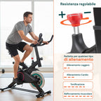 Indoor Bike Professionale – Telaio in Acciaio e Display con Supporto Telefono
