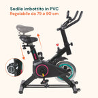 Indoor Bike Professionale – Telaio in Acciaio e Display con Supporto Telefono