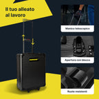 Set di attrezzi professionale da 699 pezzi in valigetta trolley – CraftyCart Nero
