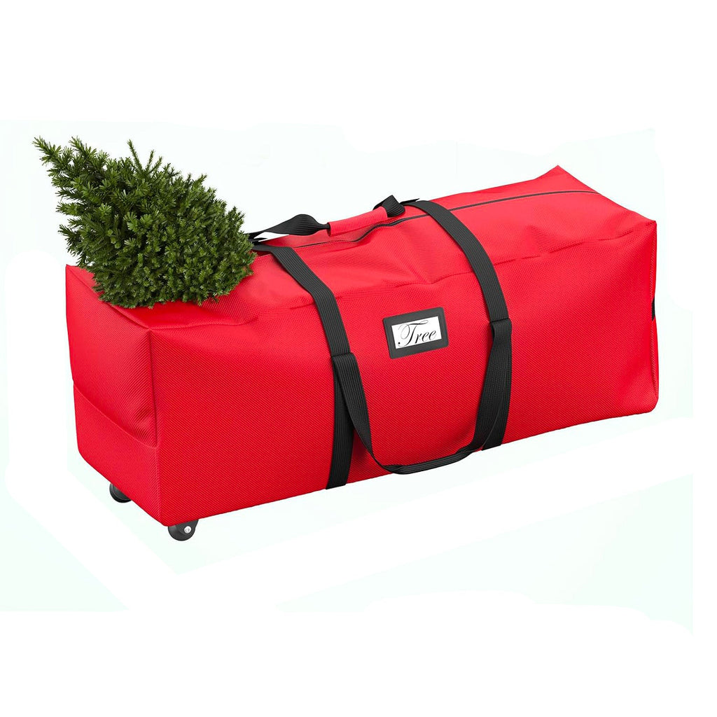 Borsa Custodia per Albero di Natale con Ruote in Tessuto Impermeabile