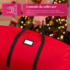 Borsa Custodia per Albero di Natale con Ruote in Tessuto Impermeabile