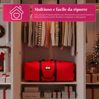 Borsa Custodia per Albero di Natale con Ruote in Tessuto Impermeabile