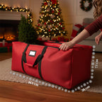 Borsa Custodia per Albero di Natale con Ruote in Tessuto Impermeabile