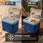 Borsa Frigo Elettrica 24L Caldo/Freddo – Raffredda fino a 18°C sotto la temperatura ambiente e scalda fino a 65°C (40/50W)