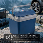 Borsa Frigo Elettrica 24L Caldo/Freddo – Raffredda fino a 18°C sotto la temperatura ambiente e scalda fino a 65°C (40/50W)
