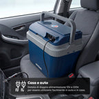 Borsa Frigo Elettrica 24L Caldo/Freddo – Raffredda fino a 18°C sotto la temperatura ambiente e scalda fino a 65°C (40/50W)