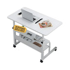 Scrivania mobile regolabile – Struttura in ferro e piano in MDF 80×40 cm