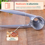 Schiaccianoci in alluminio ergonomico con molla integrata resistente