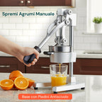 Spremiagrumi Manuale a Leva Professionale Struttura in Ghisa con Filtro