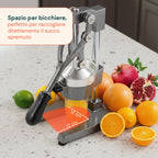 Spremiagrumi Manuale a Leva Professionale Struttura in Ghisa con Filtro