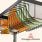 Organizer Cucina 2 Livelli Espandibile con Scolapiatti e Accessori Inclusi