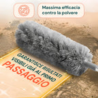 Spolverino con Asta Telescopica Estensibile fino a 2,8 m e Testa Inclinabile