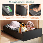 Cassetto universale estraibile 25x43 cm in acciaio - Portata 10kg