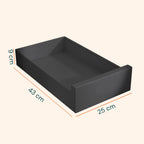 Cassetto universale estraibile 25x43 cm in acciaio - Portata 10kg