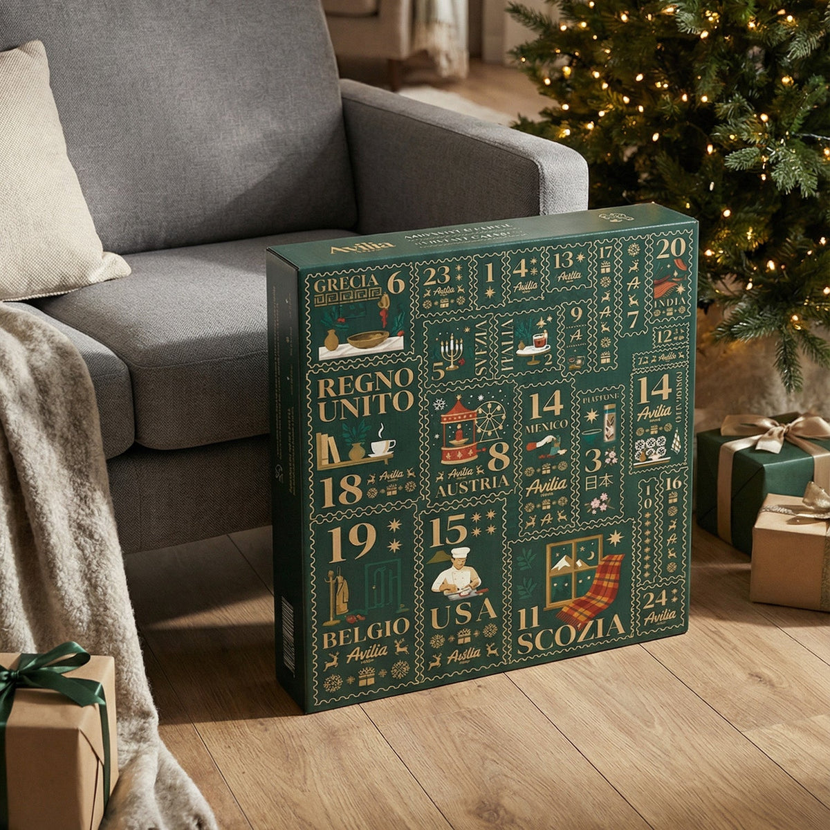 Calendario dell’Avvento Mamma Avilia – Paesi del Mondo con Gioco dell’Oca