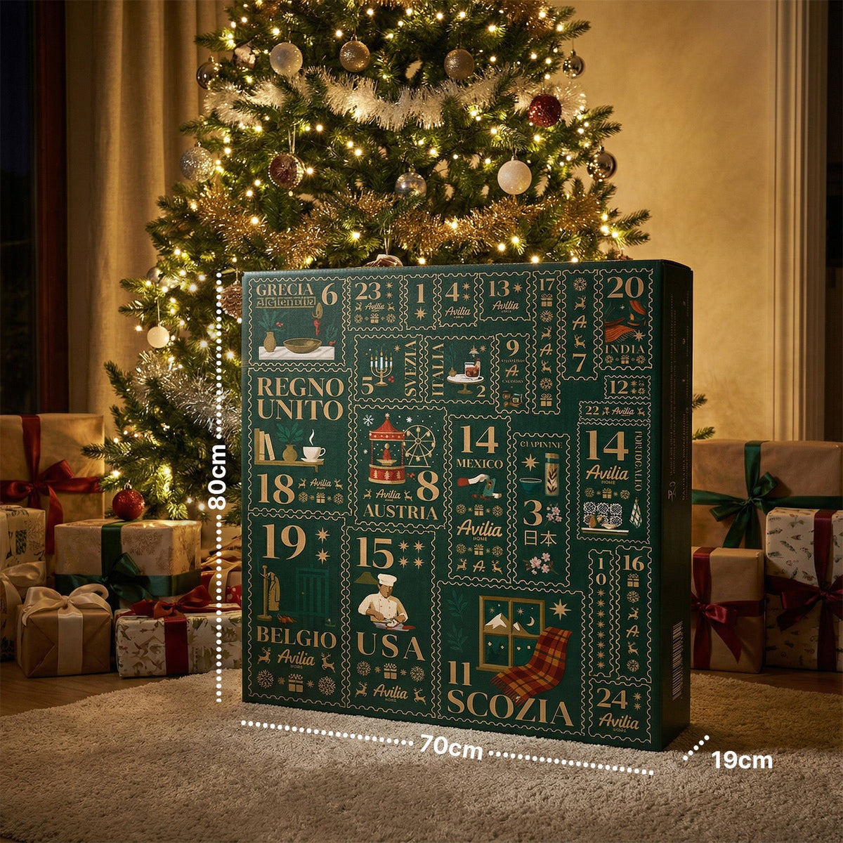 Calendario dell’Avvento Mamma Avilia – Paesi del Mondo con Gioco dell’Oca