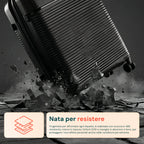 Set 3 Trolley Rigidi da Viaggio + Beauty Case con 4 Ruote Multidirezionali (56-66-76 cm)
