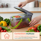 Affetta Verdure 10 in 1 – Tagliaverdure con Cestello Raccolta