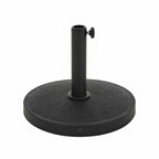 Base per Ombrellone in Cemento 12kg ø42cm Compatibile con Pali 38-48mm, Manopola di Bloccaggio Inclusa – Piedistallo Pesante per Giardino e Terrazzo