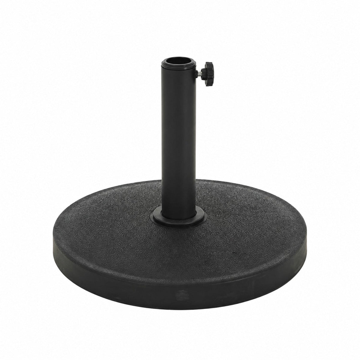 Base per Ombrellone in Cemento 12kg ø42cm Compatibile con Pali 38-48mm, Manopola di Bloccaggio Inclusa – Piedistallo Pesante per Giardino e Terrazzo