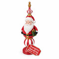 Statuetta Natalizia 76 cm in Resina, Decorazione Babbo Natale e Soldatino Schiaccianoci, Bianco o Rosso