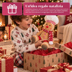 Gingerbread Man Plush Toy 30 and 40 cm – Christmas Decoration with Chef Hat or Christmas Beanie