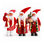 Babbo Natale con luci e musica, statua natalizia decorativa 65-95-120 cm, ornamento luminoso a batteria - Blind Box