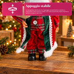 Babbo Natale con luci e musica, statua natalizia decorativa 65-95-120 cm, ornamento luminoso a batteria - Blind Box