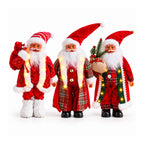 Babbo Natale con luci e musica, statua natalizia decorativa 65-95-120 cm, ornamento luminoso a batteria - Blind Box