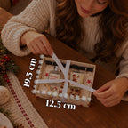 Set Diffusore di Fragranze per Ambienti con Bastoncini e Candela Profumata, Fragranze Natalizie, Cofanetto Regalo di Natale