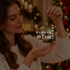 Set 16 Palline di Natale Infrangibili 7 cm - 4 Finiture Assortite Lucide, Opache e Glitterate - Decorazioni Albero e Casa - Rosso, Oro, Argento