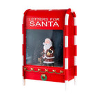 Cassetta Postale di Natale con Babbo Natale – LED, Musica e Effetto Neve