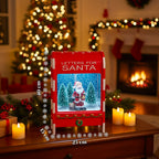 Cassetta Postale di Natale con Babbo Natale – LED, Musica e Effetto Neve