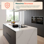 Piano a induzione da incasso con 4 zone di cottura – Potenza 7200W