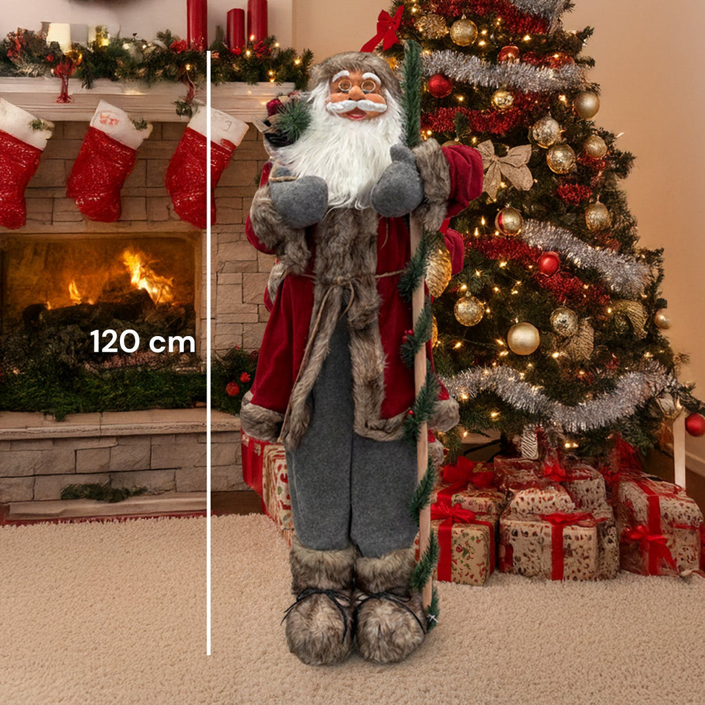 Decorazione natalizia Babbo Natale – Stile classico, perfetta per ingresso e soggiorno