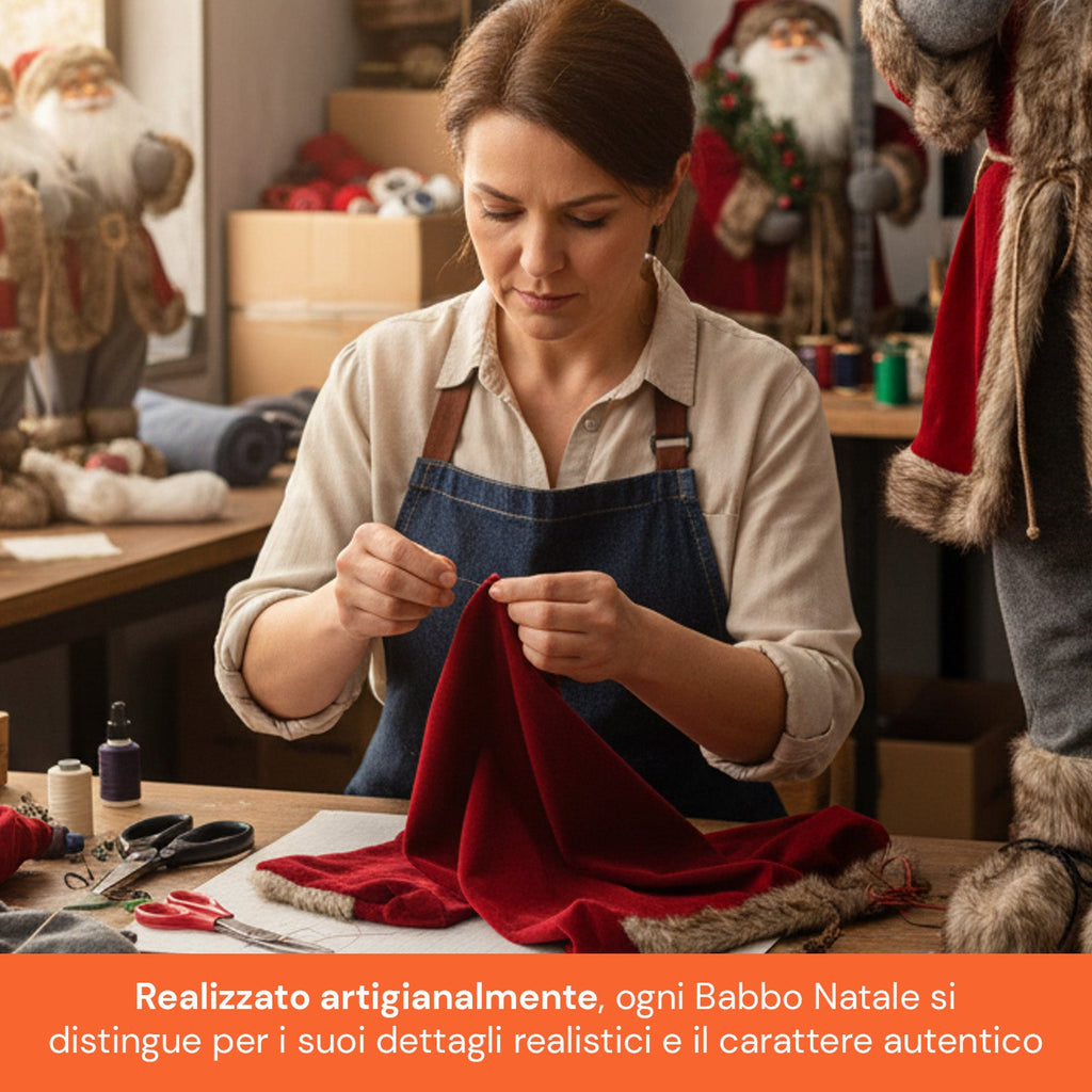 Decorazione natalizia Babbo Natale – Stile classico, perfetta per ingresso e soggiorno