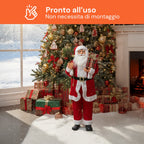 Decorazione natalizia Babbo Natale – Stile classico, perfetta per ingresso e soggiorno