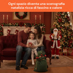 Decorazione natalizia Babbo Natale – Stile classico, perfetta per ingresso e soggiorno