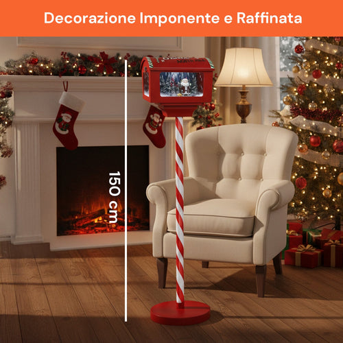 Cassetta Postale da 150cm con Palo – Luci LED e Suoni Inclusi