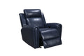 Jonathan Blue Poltrona Reclinabile Girevole Elettrica