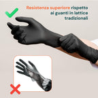 Guanti in nitrile neri senza polvere – Set da 100/1000 pz Taglia M/L