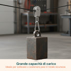 Kit Carrucola in Acciaio Inox con Fune 20 m – Resistente e Completo di Accessori
