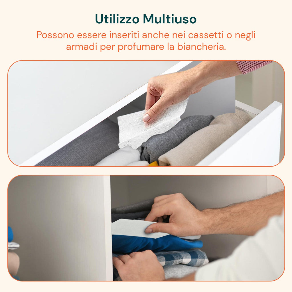 Fogli per Asciugatrice Profumati e Ammorbidenti – Anti-Pelucchi, 18/180 Pezzi