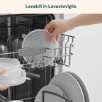 Coperchi in Silicone Estensibili – Set da 6 Misure da 6 a 19,6 cm, Riutilizzabili e Senza BPA