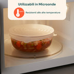 Coperchi in Silicone Estensibili – Set da 6 Misure da 6 a 19,6 cm, Riutilizzabili e Senza BPA