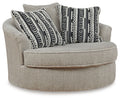 Poltrona girevole grande Calnita Sisal